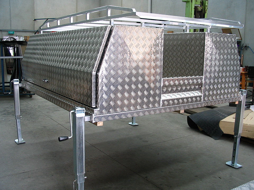 Aluminium Lift Off Trays & Canopies Removable Ute Tool Box